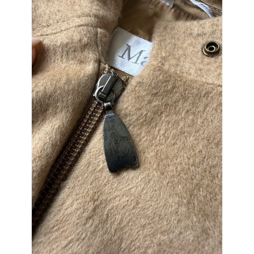 Vintage Max Mara Made in Italy Camel Hair Jacket Tan Women EU 42 US 6 Tan Blazer - Picture 5 of 12